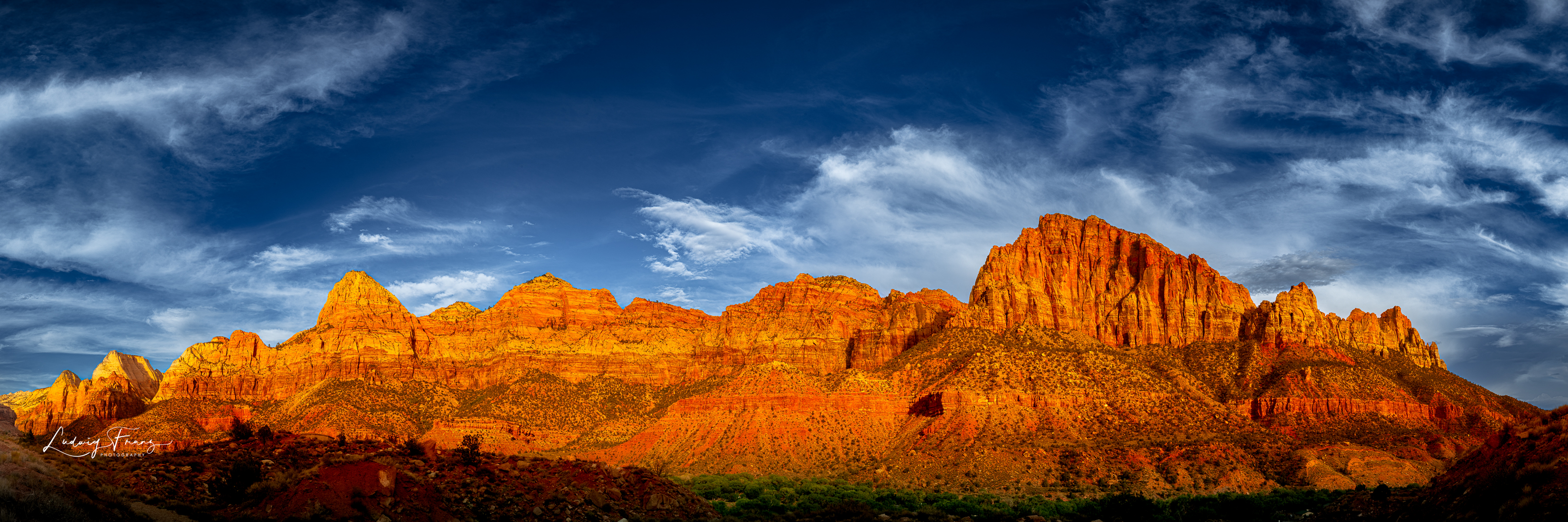 Zion National Park - The Watchman Panorama 01  © L.Franz 2010