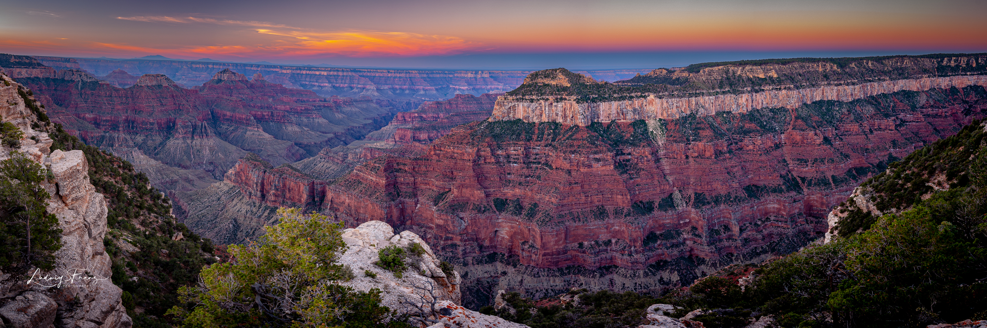 Grand Canyon South Rim Panorama 02 © L.Franz 2008