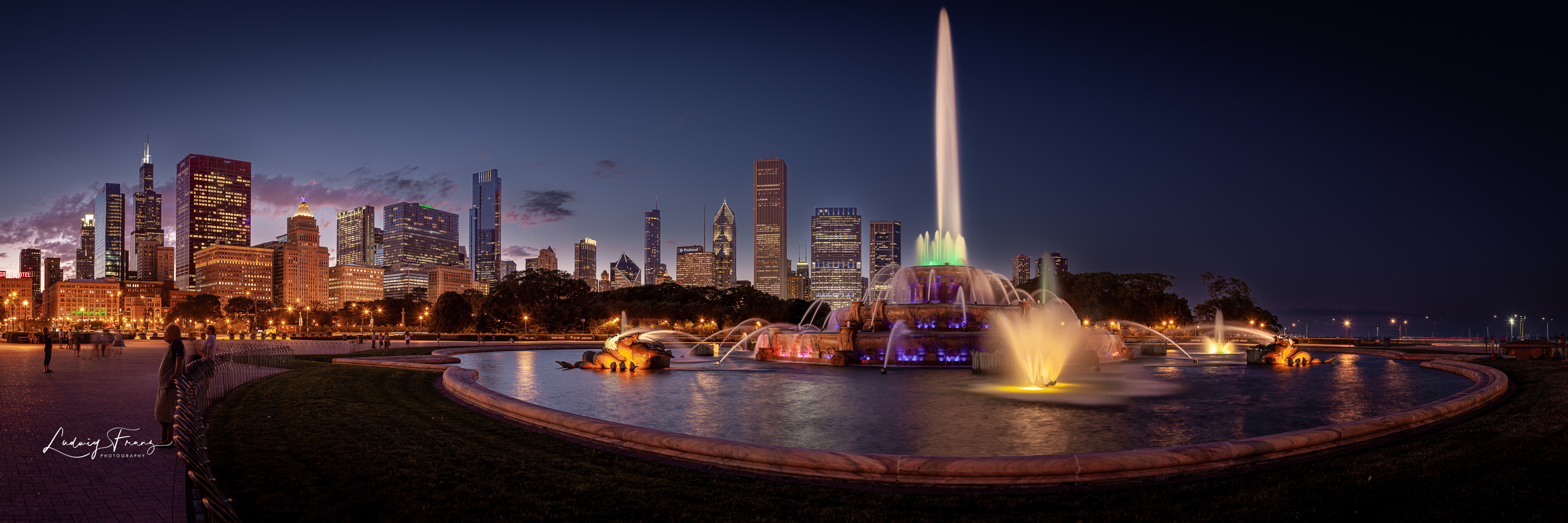 Buckingham Fountain Panorama 02 © L.Franz 2011
