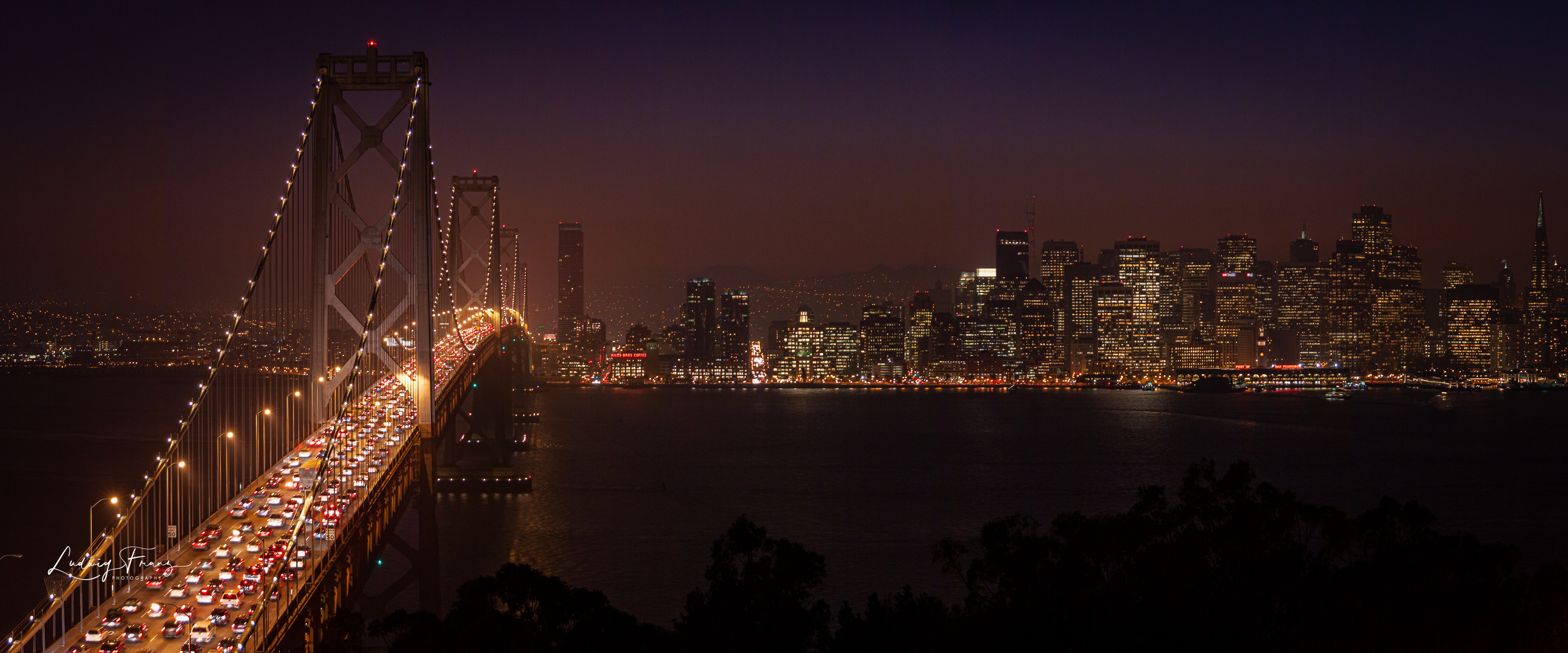 San Francisca Bay Bridge Panorama 01 © L.Franz 2009